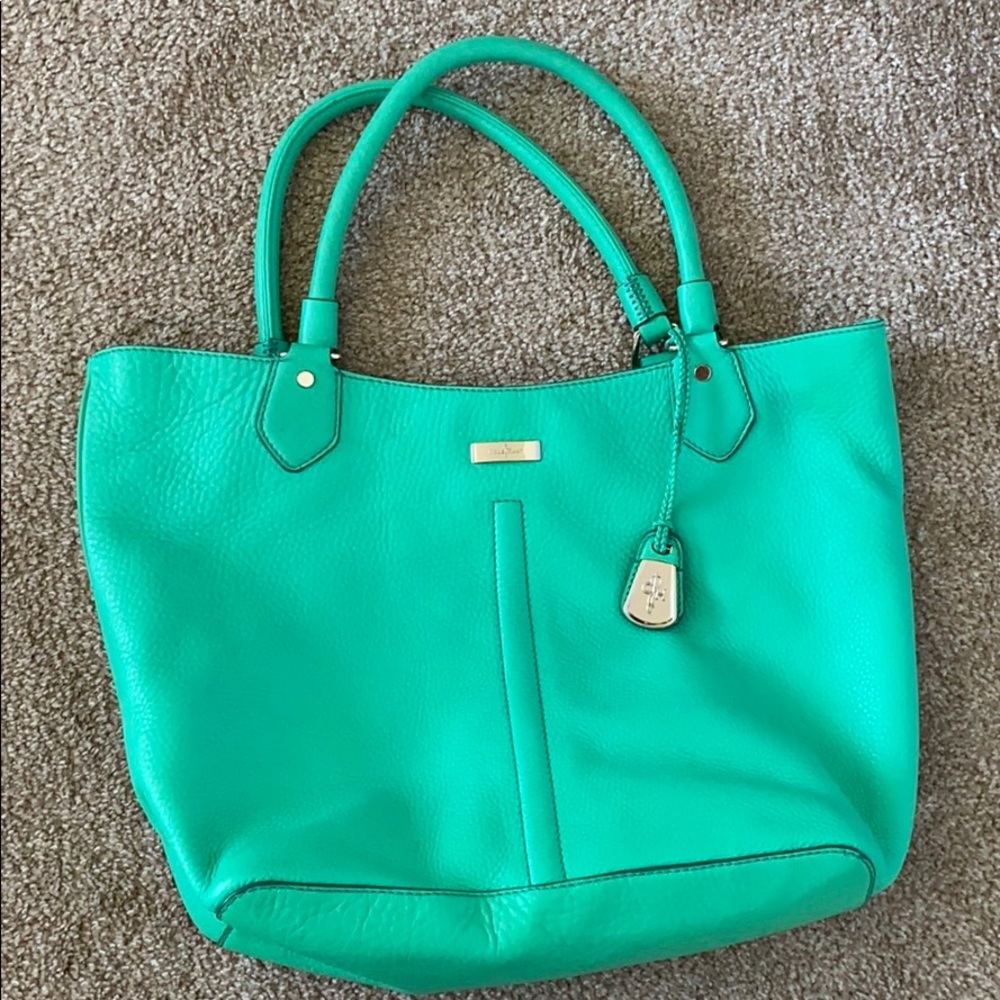 Large Cole Haan Leather Satchel